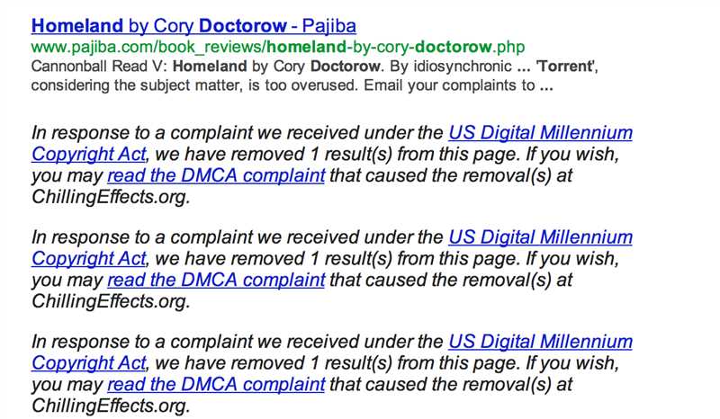 Работа DMCA-алгоритма Google: защита авторского права в интернете